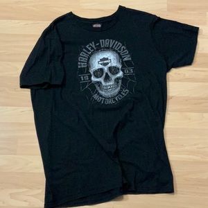 Harley Davidson Remember the Alamo Skull T-Shirt